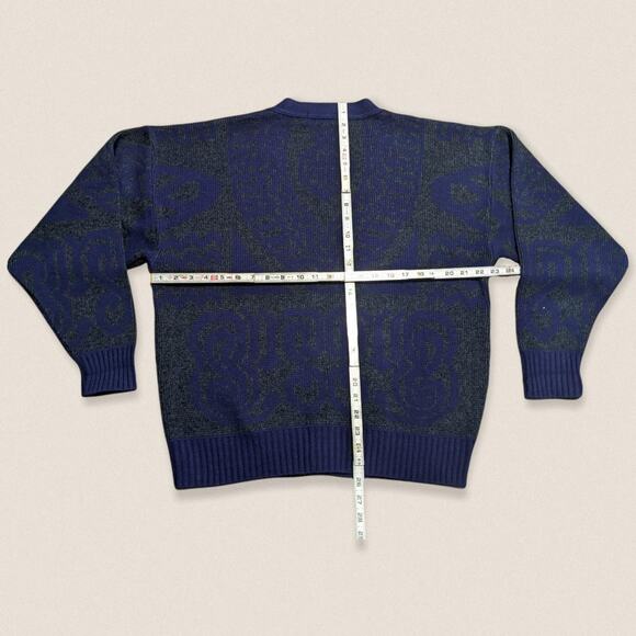 Vintage Grandpa Cardigan Sweater V neck Size XL Logic - Picture 3 of 4